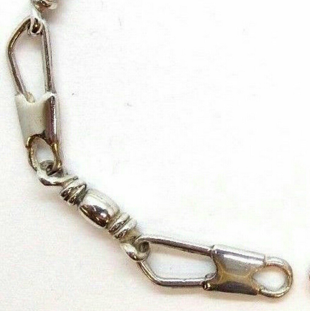 Fishers of Men Acts Sterling Silver Bracelet Large Link 9 in